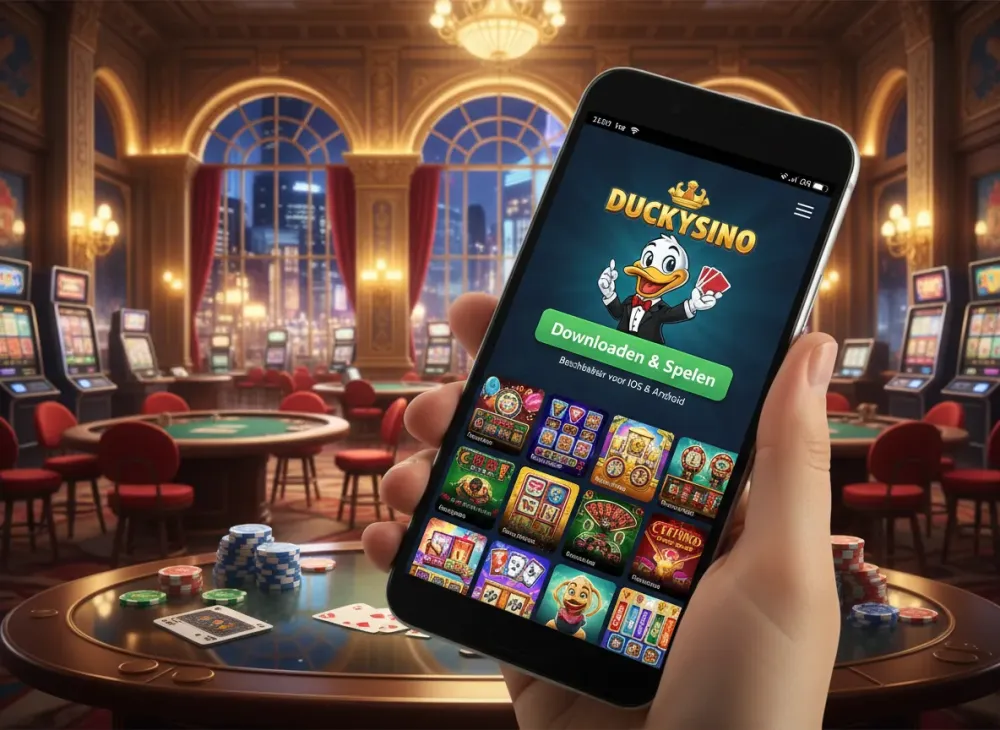 Duckysino app downloaden en gebruiken voor mobiel gokken